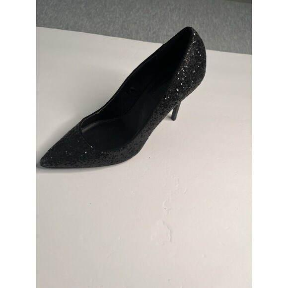 Forever 21 Women’s Heel Black Sparkly Shoes Size 8,5 - Picture 5 of 6
